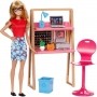 Barbie Real Movel com Boneca Escritorio Mattel DVX51
