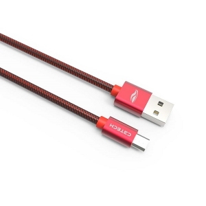 Cabo Micro USB 2 MT Vermelho C3 TECH CB200RD