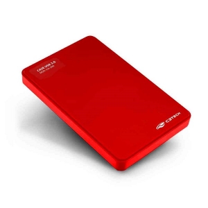 Case para HD Externo 2,5 USB 2.0 CH-200RD Vermelha C3 TECH