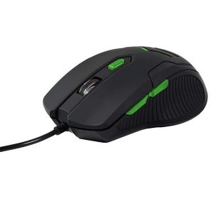 Combo Mouse 3200DPI e Mousepad Gamer Verde Multilaser MO273