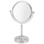Espelho de Mesa Dupla Face Redondo com Pedestal Unyhome 7215