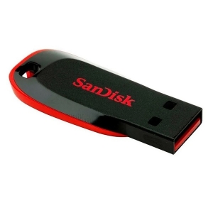 Pen Drive 32GB Sandisk Cruzer Blade PRETO/VERMELHO USB 2.0 FLASH Drive SDCZ50-032G