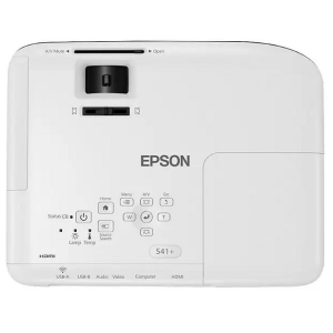 Projetor EPSON Powerlite S41+ 3 LCD SVGA 3300 Lumens V11H842024 Branco Bivolt