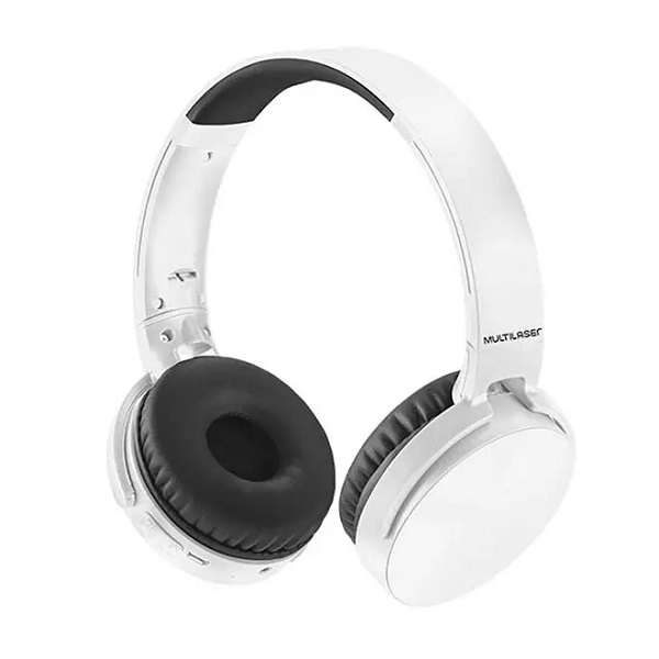Fone de Ouvido Headphone Premium Bluetooth SD/AUX/FM Branco Multilaser PH265
