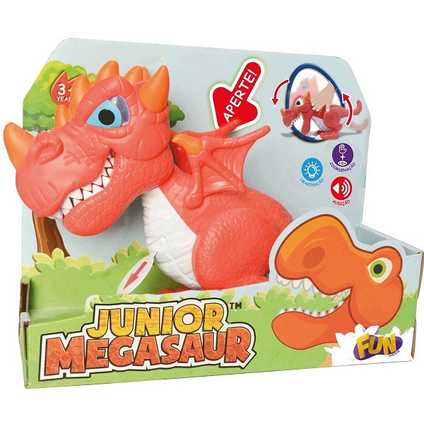 Junior Megasaur Dino Dragao Vermelho FUN 8277-7