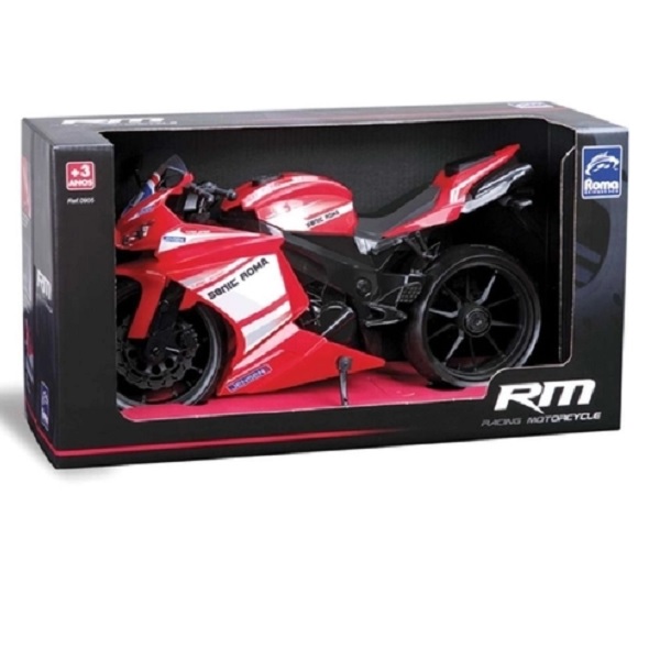 Moto Racing Motorcycle 34,5CM Vermelho Roma 0905