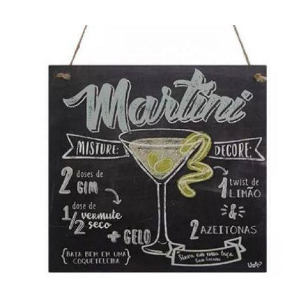Quadro Decorativo DRY Martini 18X18 UATT 24636