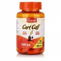 Cart Caff (Óleo de Cártamo + Cafeína)  - 60 + 10 Cápsulas - Tiaraju