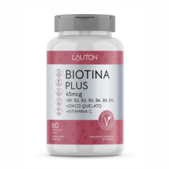 Biotina Plus - 60 Cápsulas - Lauton Nutrition