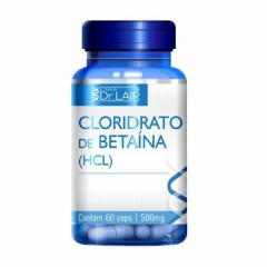 Cloridrato de Betaína HCL - 60 Cápsulas - Dr. Lair UpNutri