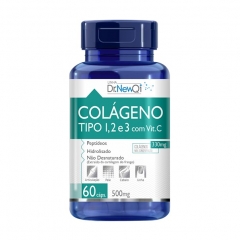 Colágeno Tipo 1, 2 e 3 Original - 60 Cápsulas - Dr. New QI UpNutri