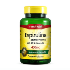Espirulina - 60 Cápsulas - Maxinutri
