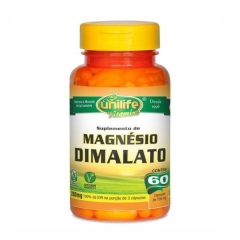 Magnésio Dimalato - 60 Cápsulas - Unilife