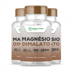 Magnésio Dimalato - Promoção 3 Unidades - Nature Center
