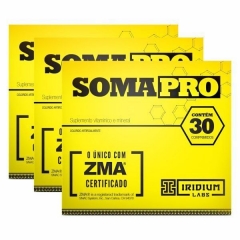 SomaPro ZMA - 30 Comprimidos -  Promoção 3 Unidades - Iridium Labs