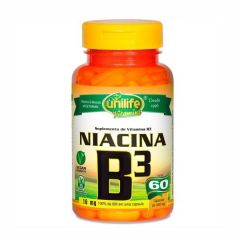 Vitamina B3 (Niacina) - 60 Cápsulas - Unilife