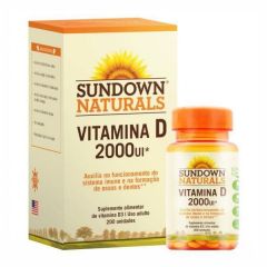 Vitamina D 2000 UI - 200 Softgels - Sundown