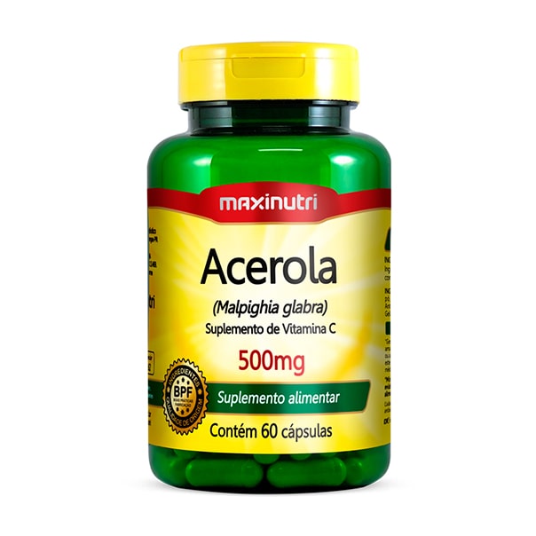 Acerola - 60 Cápsulas - Maxinutri