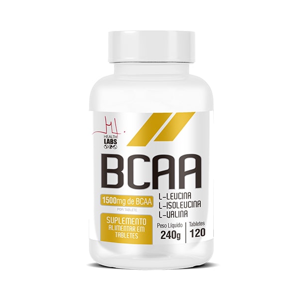 BCAA 1500mg - 120 Tabletes - Health Labs