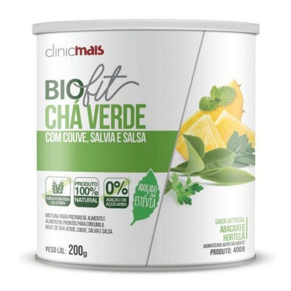 Biofit Chá Verde com Couve, Salvia e Salsa - 200g - ClinicMais