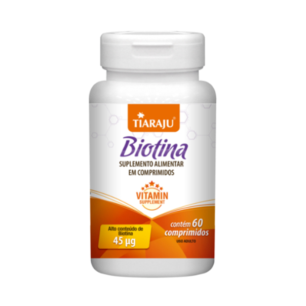 Biotina - 60 Comprimidos - Tiaraju
