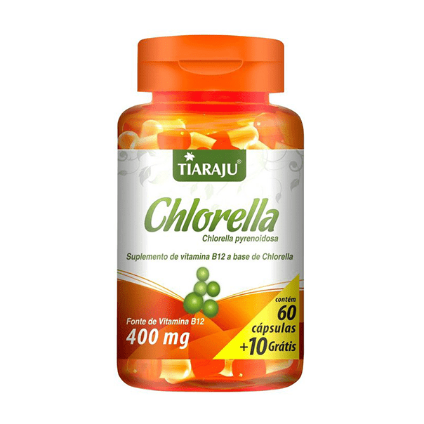 Chlorella - 60 + 10 Cápsulas - Tiaraju
