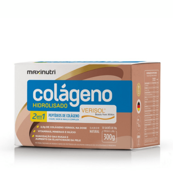 Colágeno Hidrolisado 2 em 1 Verisol - 30 Sachês - Maxinutri
