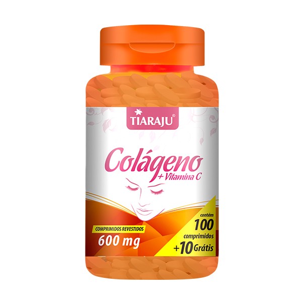 Colágeno + Vitamina C - 100+10 Comprimidos - Tiaraju