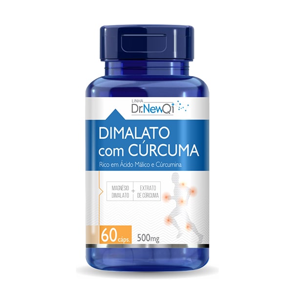 Dimalato com Cúrcuma - 60 Cápsulas - Dr. New QI UpNutri