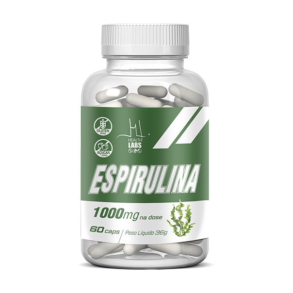 Espirulina - 60 Cápsulas - Health Labs