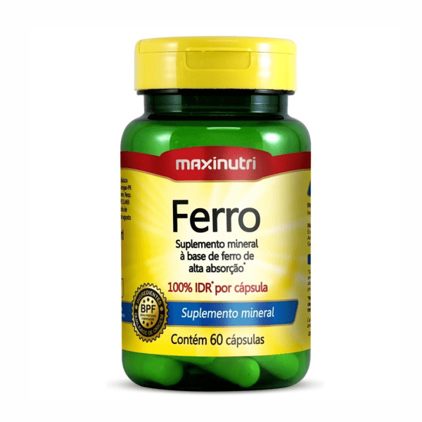Ferro - 60 Cápsulas - Maxinutri