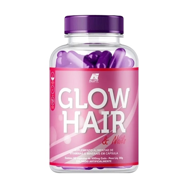 Glow Hair - 60 Cápsulas - AllFit Nutrition