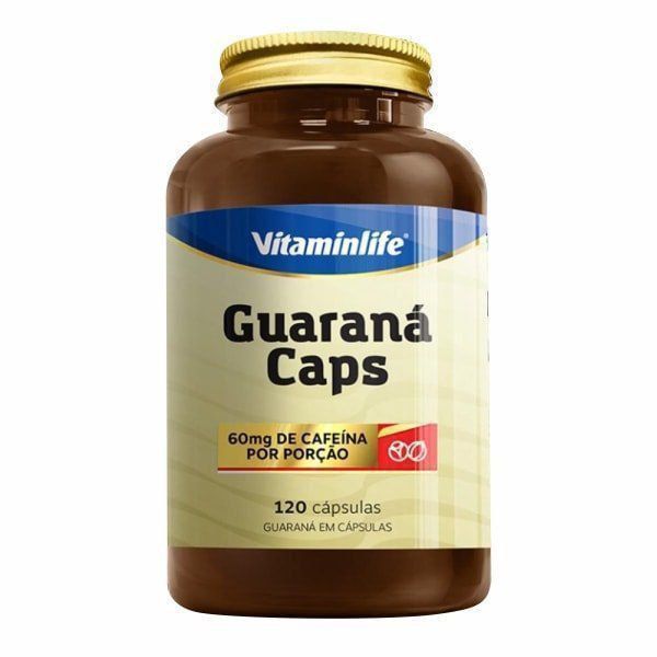 Guaraná Caps 60mg - 120 Cápsulas - Vitaminlife