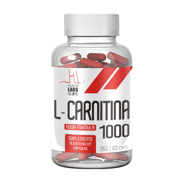 L-Carnitina 1000 - 60 Cápsulas - Health Labs
