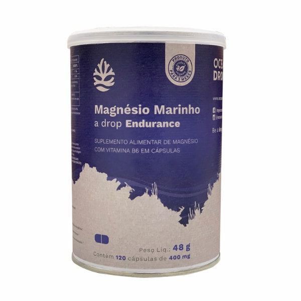 Magnésio Marinho - 120 Cápsulas - Ocean Drop