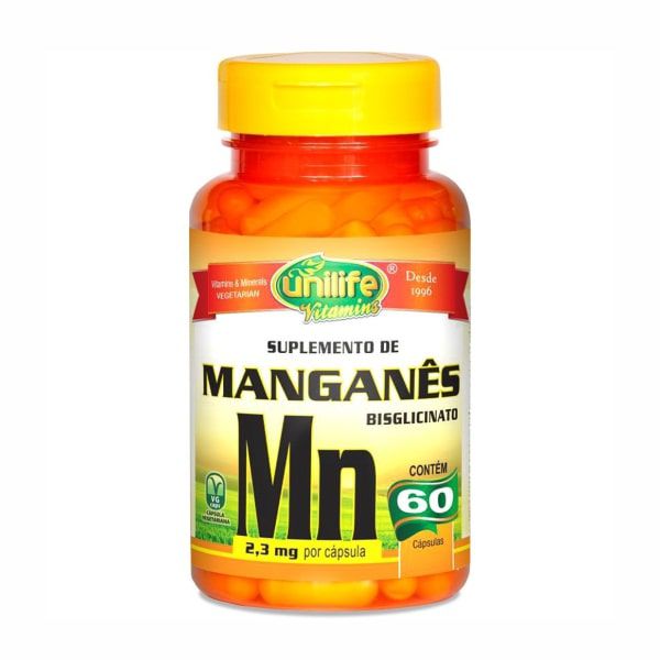 Manganês - 60 Cápsulas - Unilife