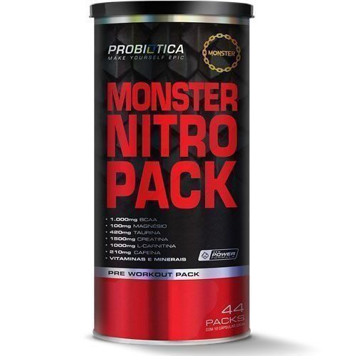 Monster Nitro Pack NO2 - 44 Packs - Probiótica