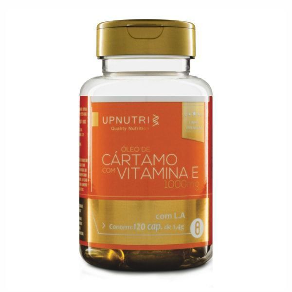 Óleo de Cártamo c/ Vitamina E - 120 Cápsulas - UpNutri