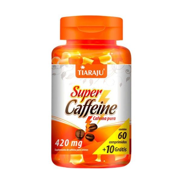Super Caffeine - 60 + 10 Comprimidos - Tiaraju