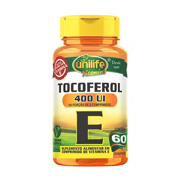 Tocoferol (Vitamina E) - 60 Comprimidos - Unilife
