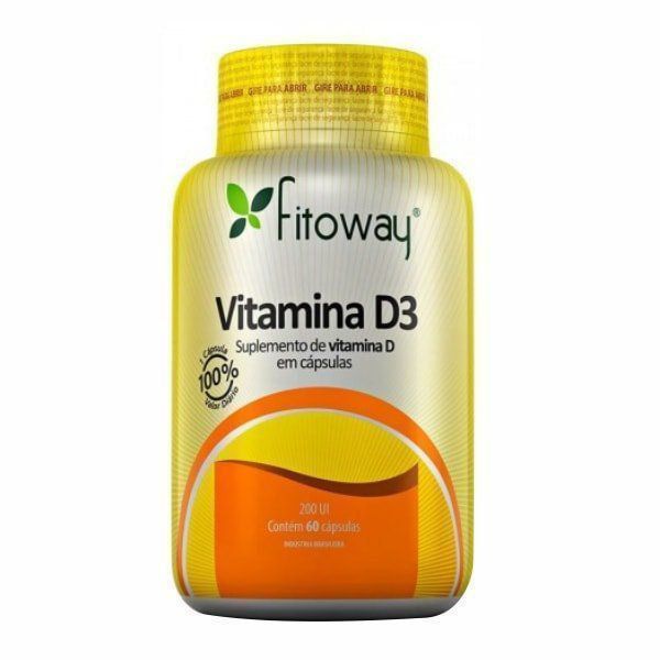 Vitamina D3 - 60 Cápsulas - Fitoway