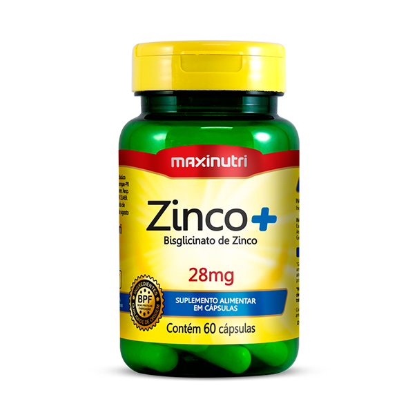 Zinco + - 60 Cápsulas - Maxinutri
