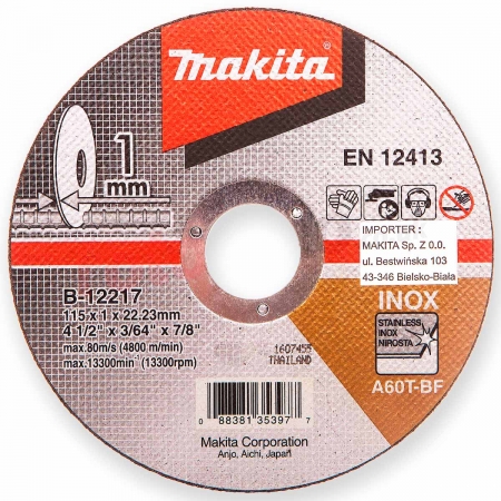 Disco Abrasivo de Corte B-12217-10 - Makita