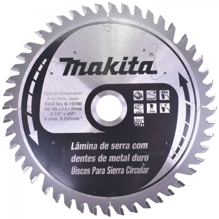 Disco de Serra para Serra Circular de Trilho 165mm - B-19700 - Makita