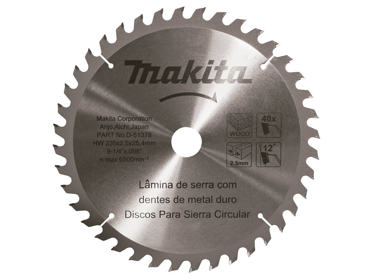 Disco de Serra para Serra Circular 235mm - Linha Econômica - D-51378 - Makita 