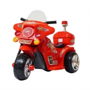 Mini Moto Elétrica Police 6V BW006VM - Vermelha