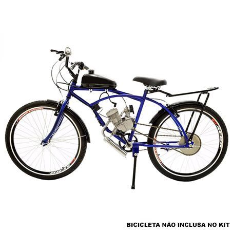 Kit Motor para Bicicleta 80cc a Gasolina Completo - COR: PRETA