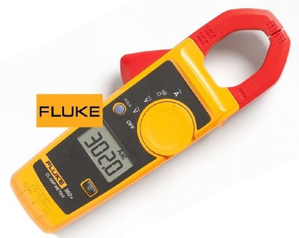 Alicate Amperímetro Digital Fluke 302+ CAT. III 600 VOLT.- FLUKE
