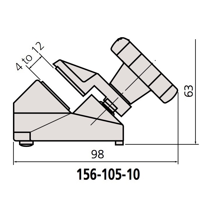 SUPORTE PARA MICROMETROS 156-105-10  até 50 mm - MITUTOYO