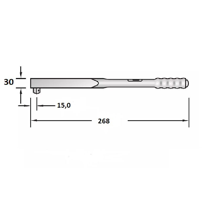 Torquímetro de Estalo Dremometer " AML " - Enc. &#9632; 1/4" (6,35 mm)  - 6 a 30 Nm (50-270 Lbf.pol) Pino Duplo  - 8559-01 - Gedore